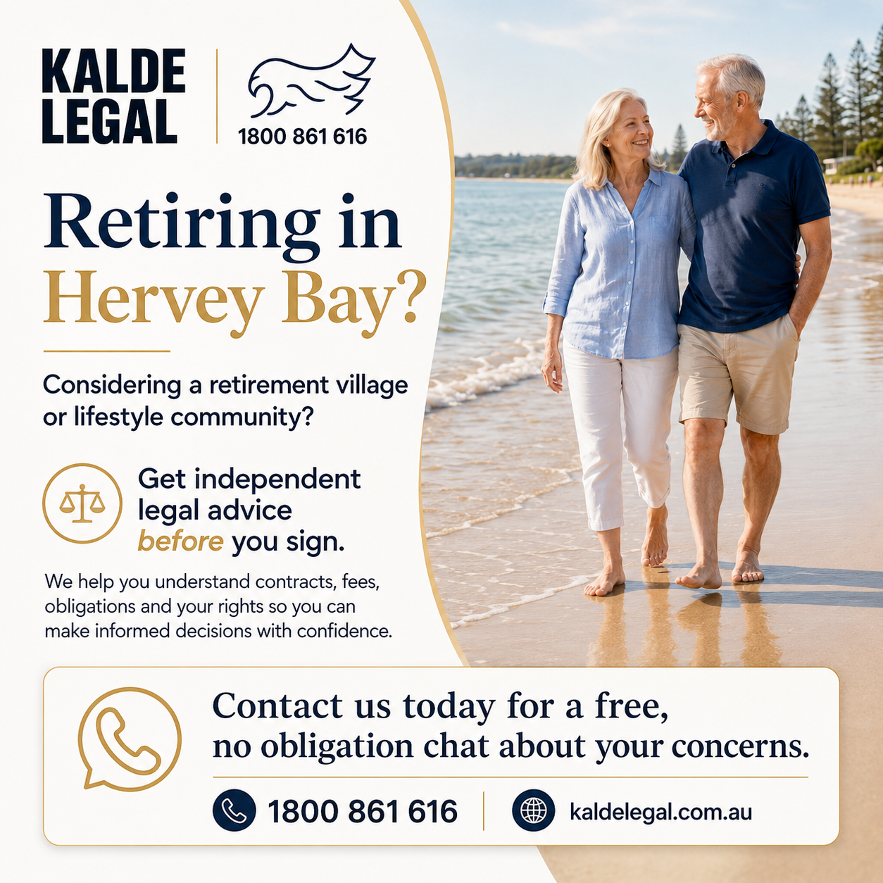 Retirement village contract review and independent legal advice